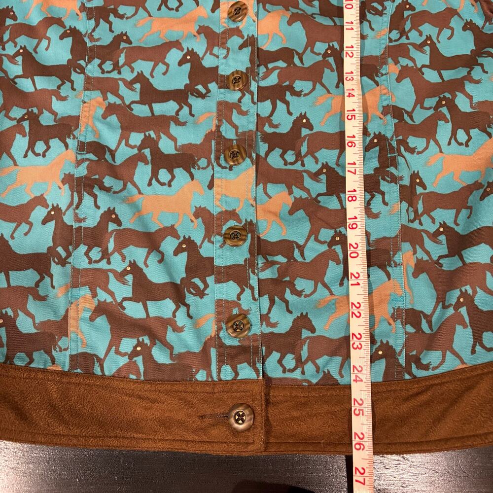 Toffee Apple Horse Print Western Cowgirl Jacket- size Small - Picture 6 of 6